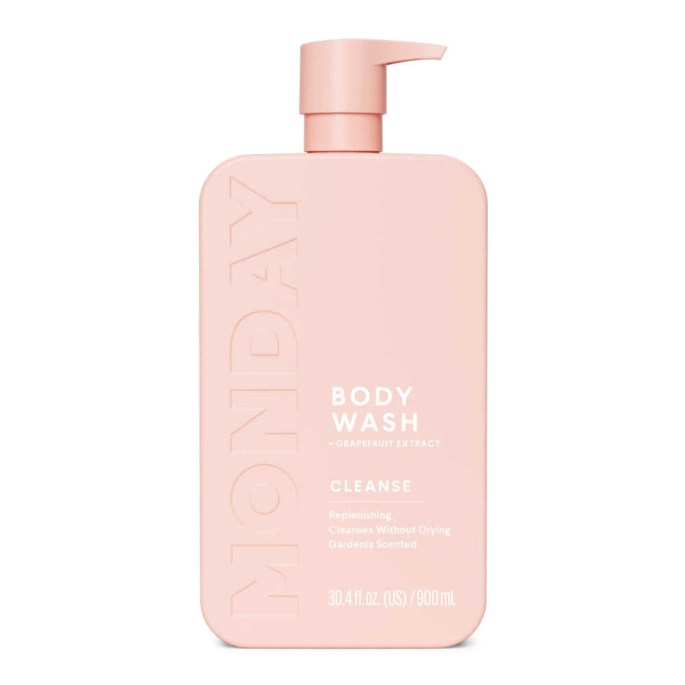 MONDAY HAIRCARE front bottle showing clean design and large 900ml size benefit