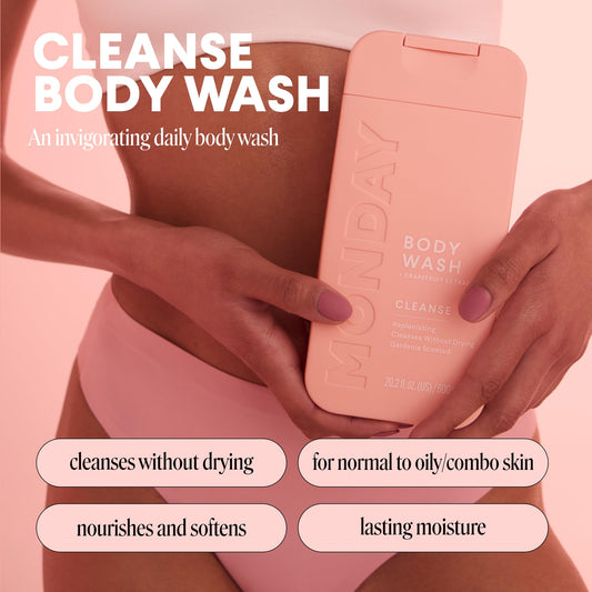 MONDAY HAIRCARE pump close-up demonstrating easy dispensing and controlled use