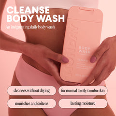 MONDAY HAIRCARE pump close-up demonstrating easy dispensing and controlled use