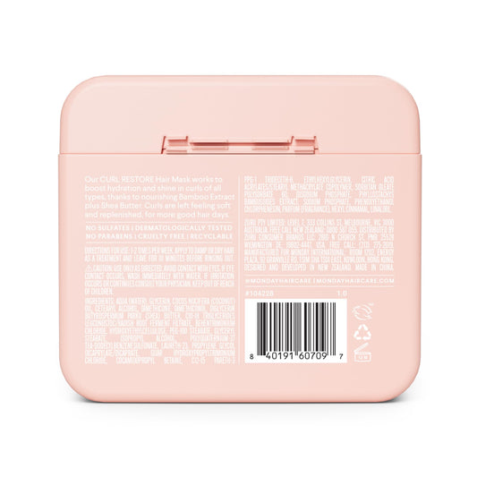 MONDAY HAIRCARE opened jar showing creamy mask texture and slip benefit