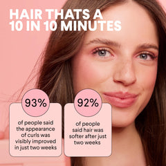 MONDAY HAIRCARE product held in palm illustrating easy scoopability