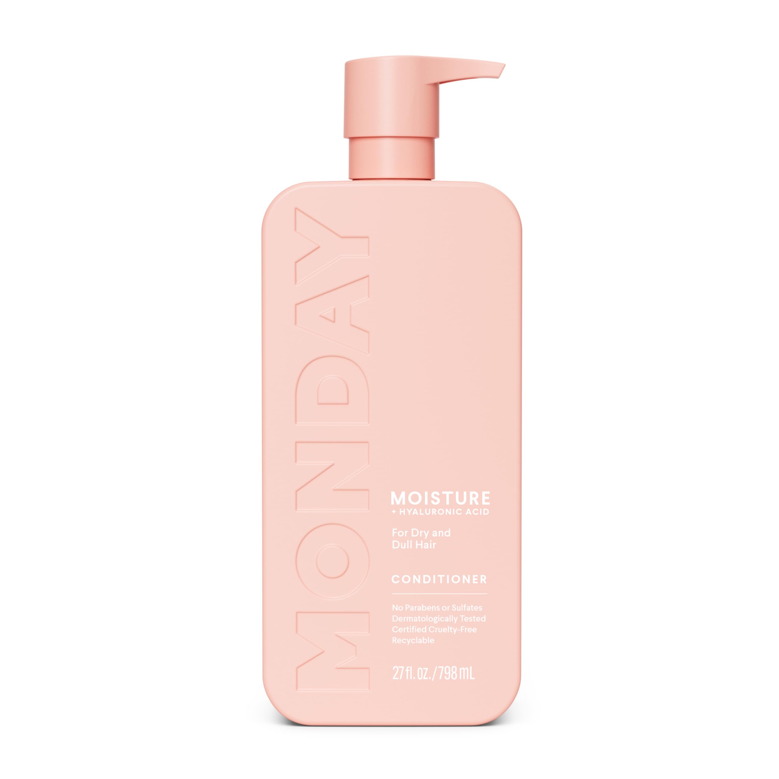 MONDAY HAIRCARE front bottle showing 798 mL size and hydration benefit