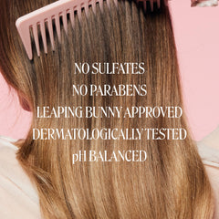 MONDAY HAIRCARE label and awards panel showing ingredients and credentials