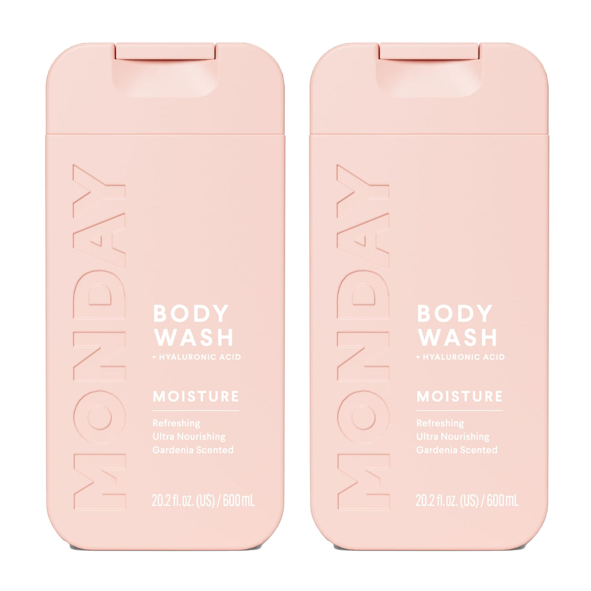 MONDAY HAIRCARE front packaging showing 600 mL bottle and clear labeling for hydration