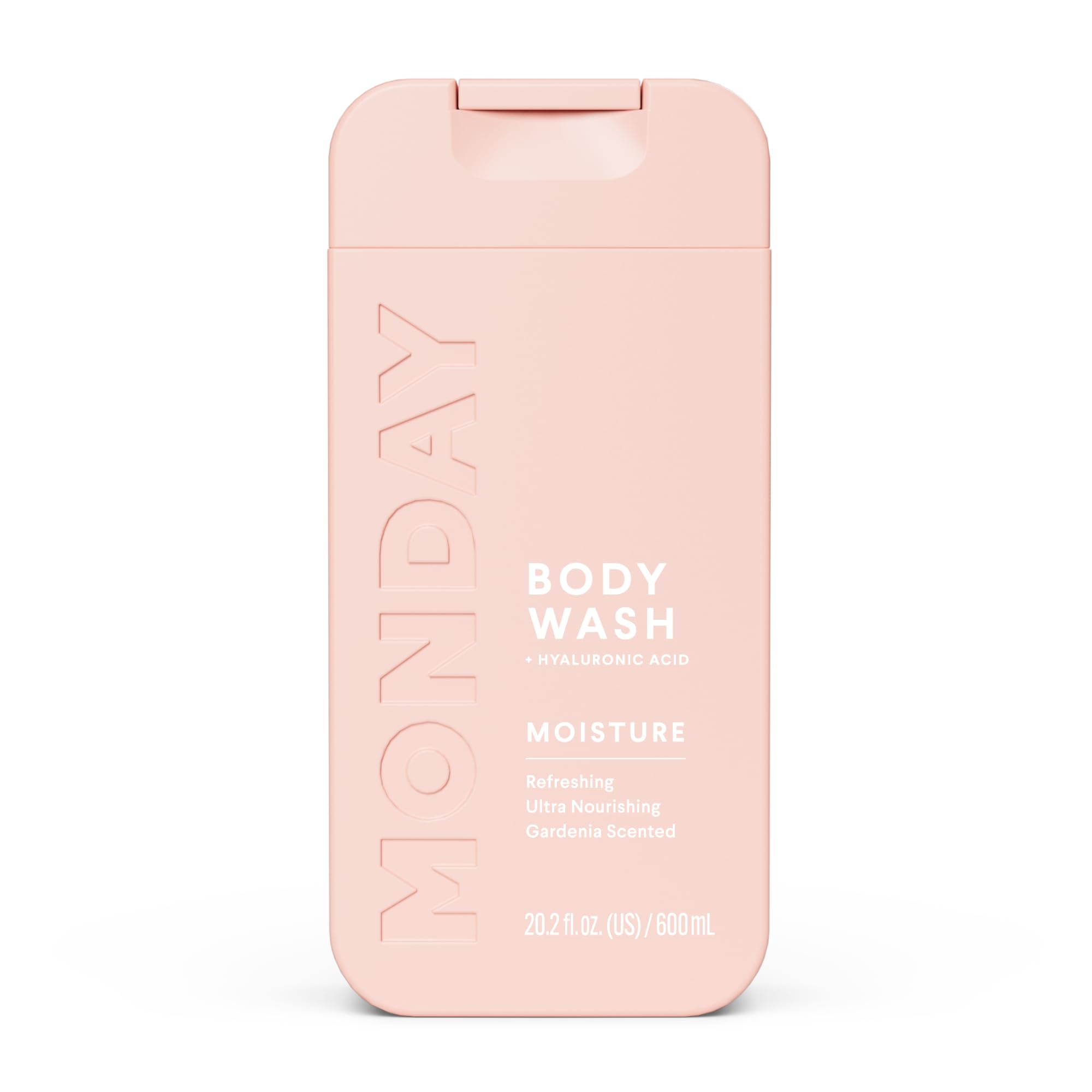 MONDAY HAIRCARE front bottle showing label and 600 mL size, highlights daily hydration