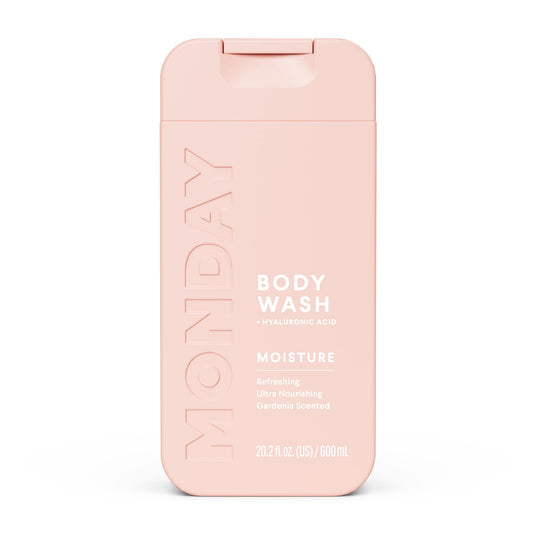MONDAY HAIRCARE front bottle showing label and 600 mL size, highlights daily hydration