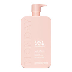 MONDAY HAIRCARE front packaging showing 900 mL pump and clean design benefits convenience