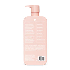 MONDAY HAIRCARE pump close-up demonstrating easy dispensing