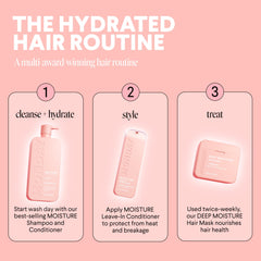 MONDAY HAIRCARE bottle in hand displaying true scale and travel size benefit