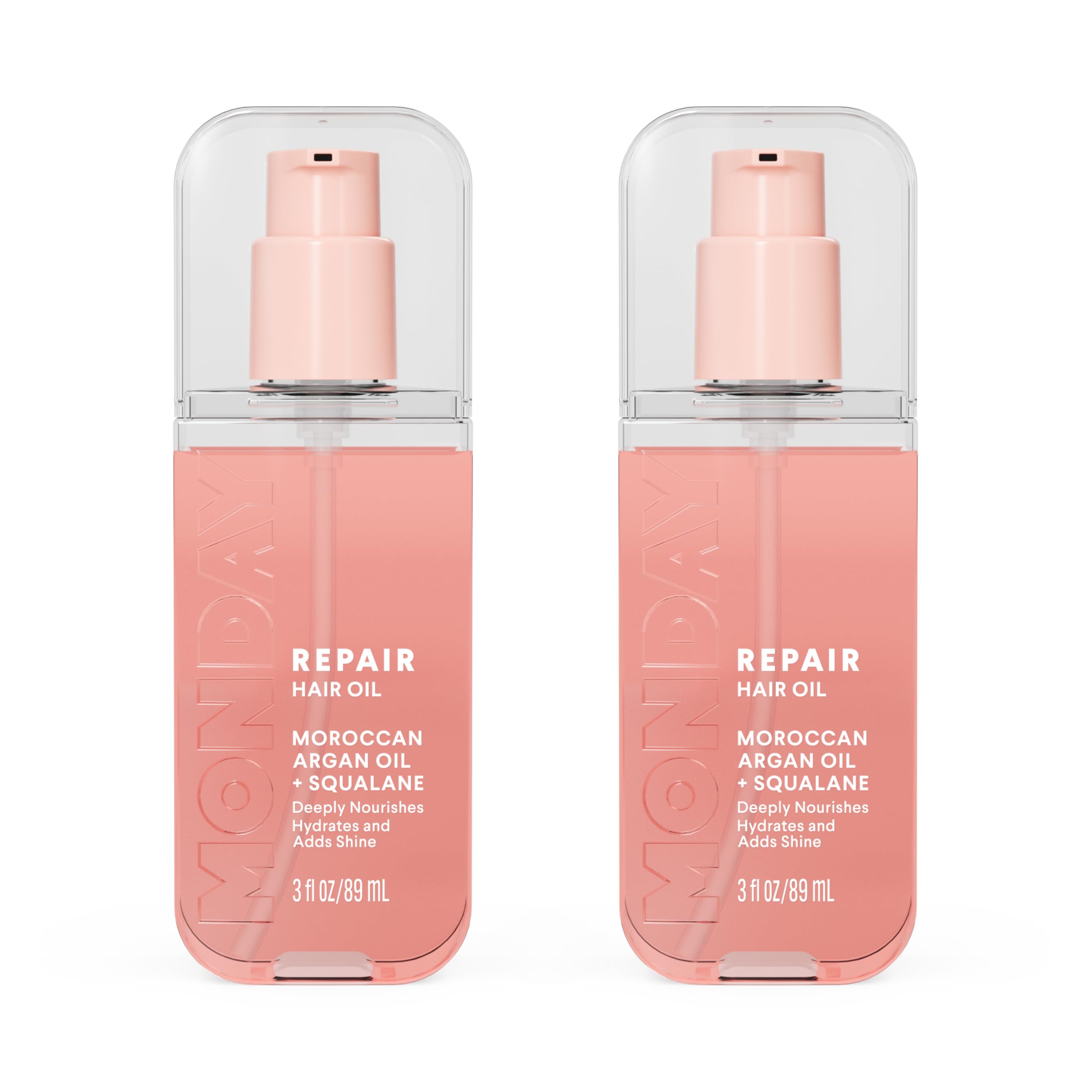 MONDAY HAIRCARE front packaging showing clean bottle and benefits