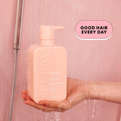 MONDAY HAIRCARE ingredient depiction of keratin argan cocoa butter