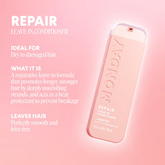 MONDAY HAIRCARE texture close-up highlighting creamy lightweight formula and hydration
