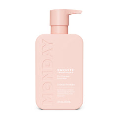 MONDAY HAIRCARE front packaging showing bottle and benefits