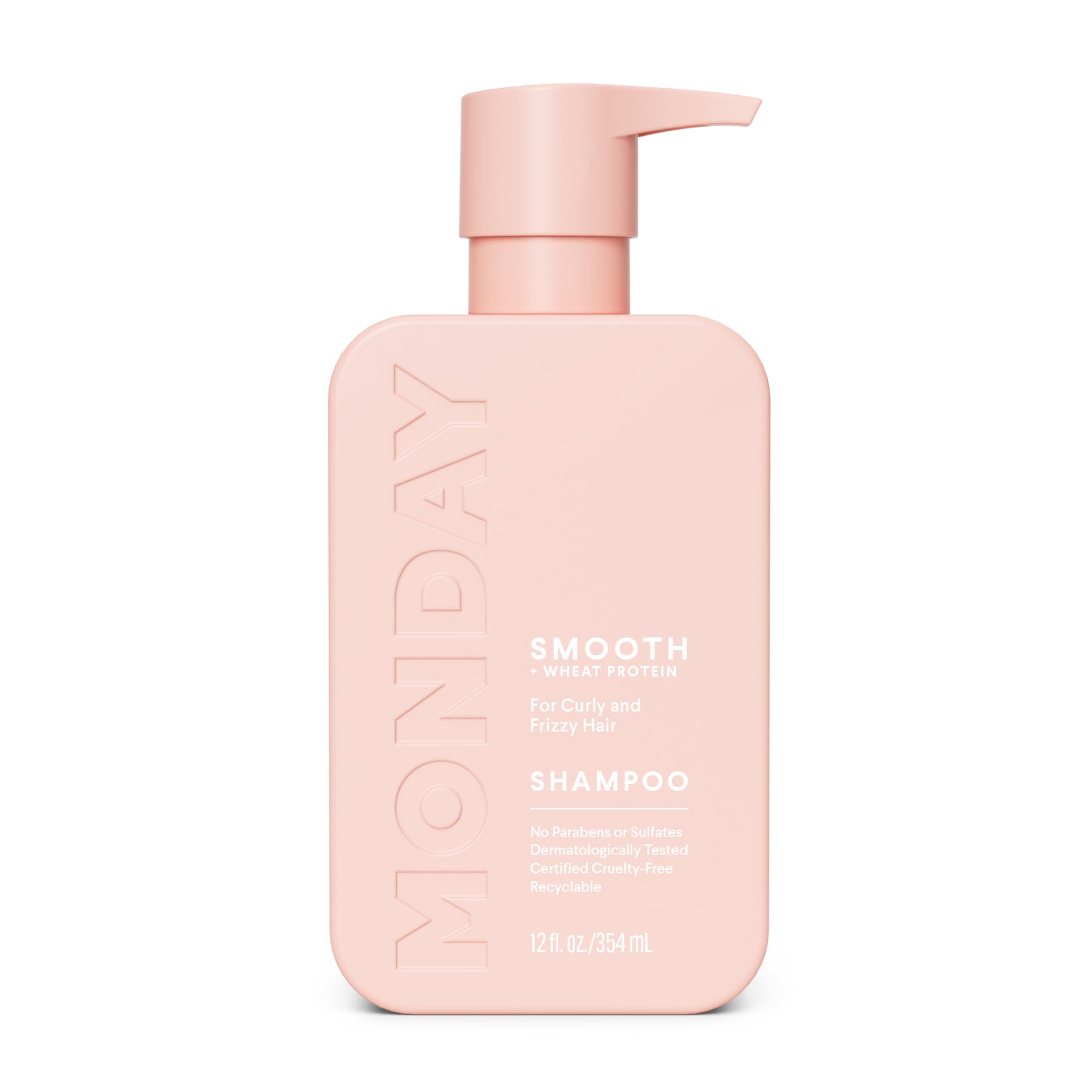 MONDAY HAIRCARE front label showing product name and benefits