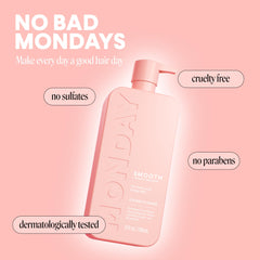 MONDAY HAIRCARE conditioner being applied in shower to detangle and soften
