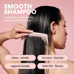 MONDAY HAIRCARE bottle with pump illustrating 354 mL size and ease