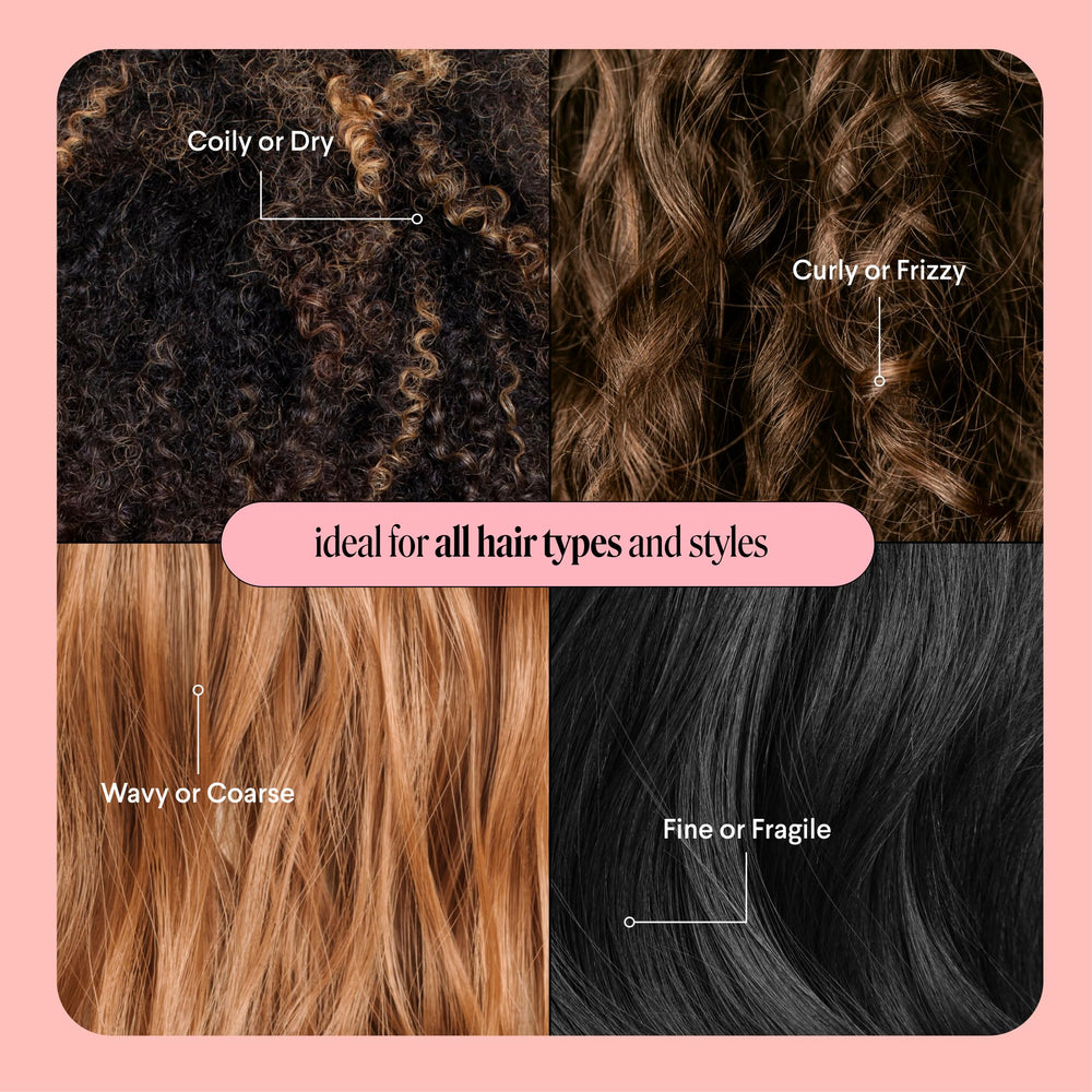 MONDAY HAIRCARE used during flat iron styling to protect and reduce frizz