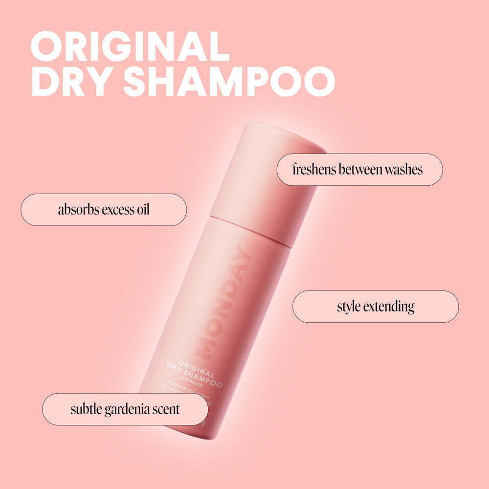 MONDAY HAIRCARE nozzle close-up demonstrating even spray control