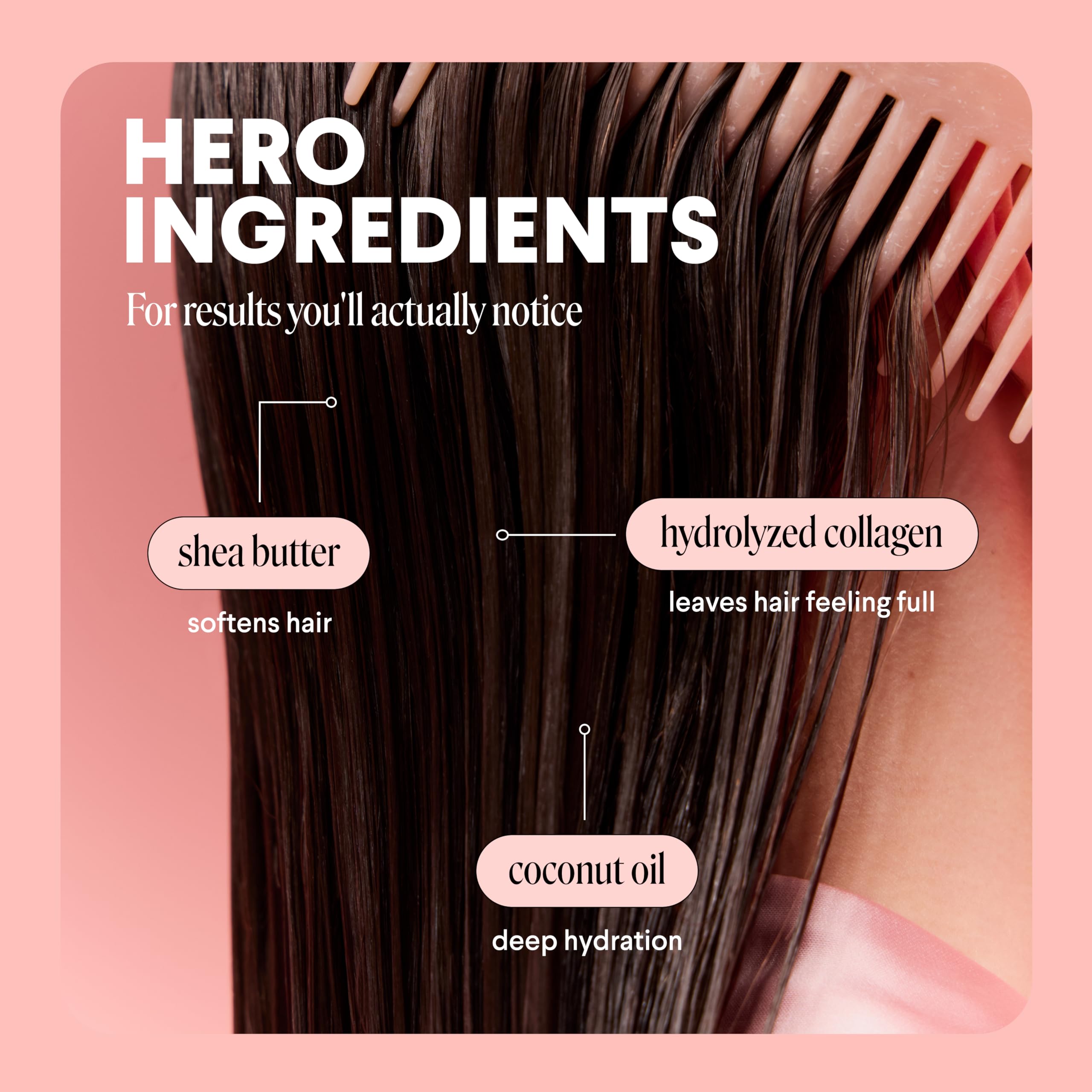 MONDAY HAIRCARE conditioner creamy texture showing easy detangling benefit