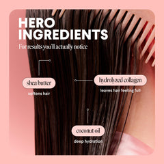 MONDAY HAIRCARE conditioner creamy texture showing easy detangling benefit
