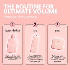 MONDAY HAIRCARE recyclable bottle symbol highlighting eco-friendly benefit