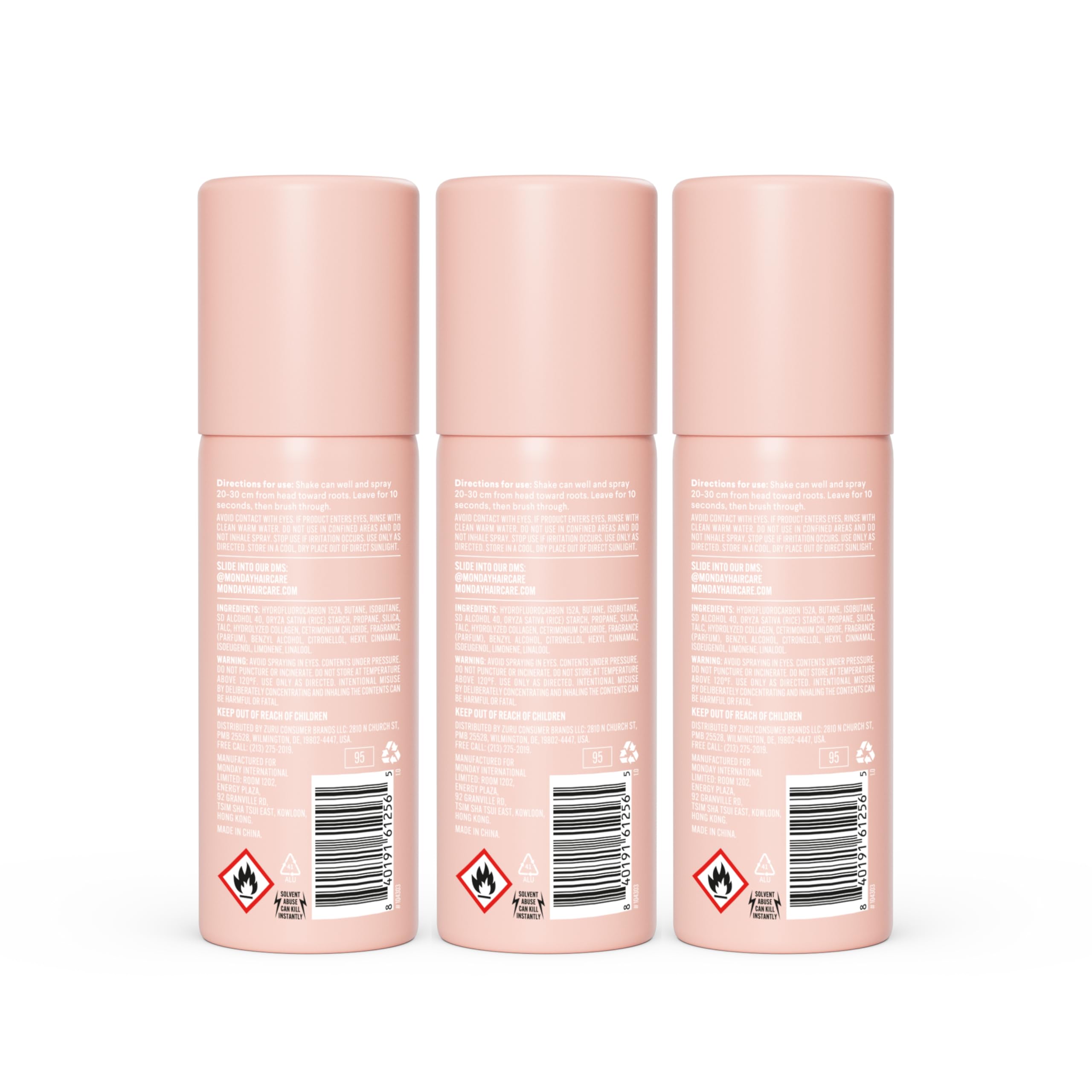 MONDAY HAIRCARE recyclable can detail emphasizing eco-friendly packaging and responsible choice