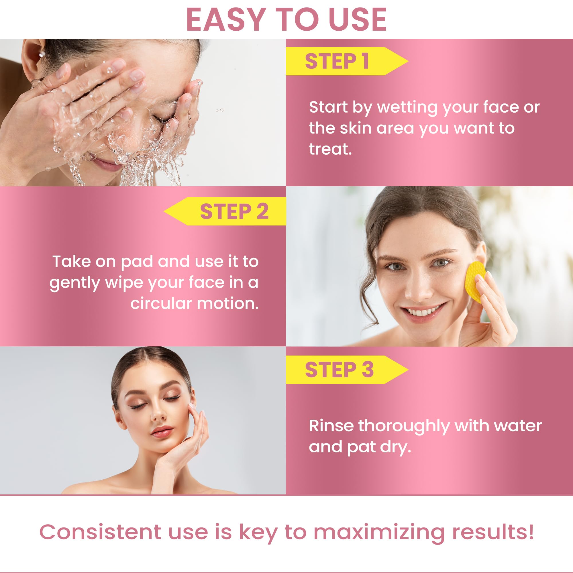 MONIER pads on bathroom counter as part of a quick, everyday skincare routine
