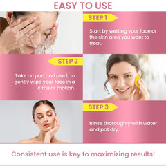 MONIER pads on bathroom counter as part of a quick, everyday skincare routine