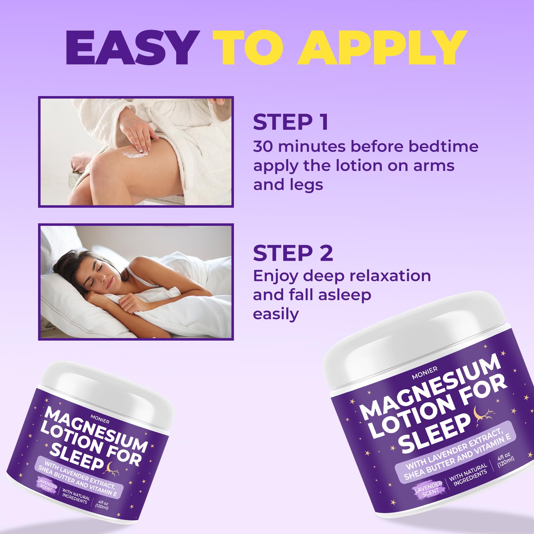 MONIER application on spoon demonstrating smooth cream and easy dosing