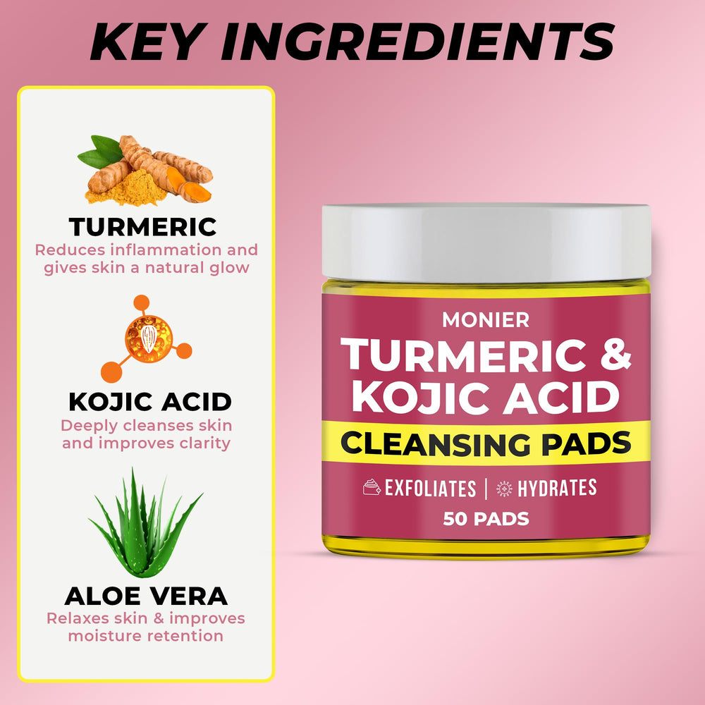 MONIER pad removing makeup from face to reveal cleaner, refreshed skin