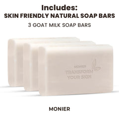 MONIER soap used on baby skin illustrating soft, mild cleansing benefit