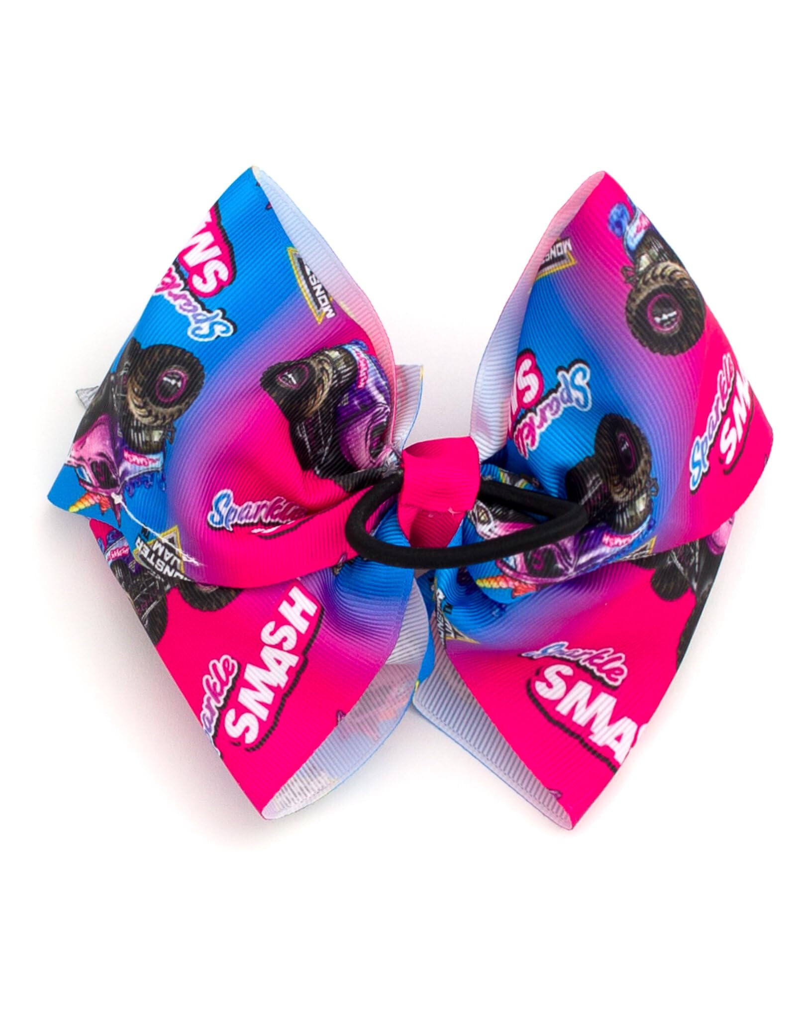 Monster Jam Sparkle Smash on baby hair demonstrating comfortable secure hold