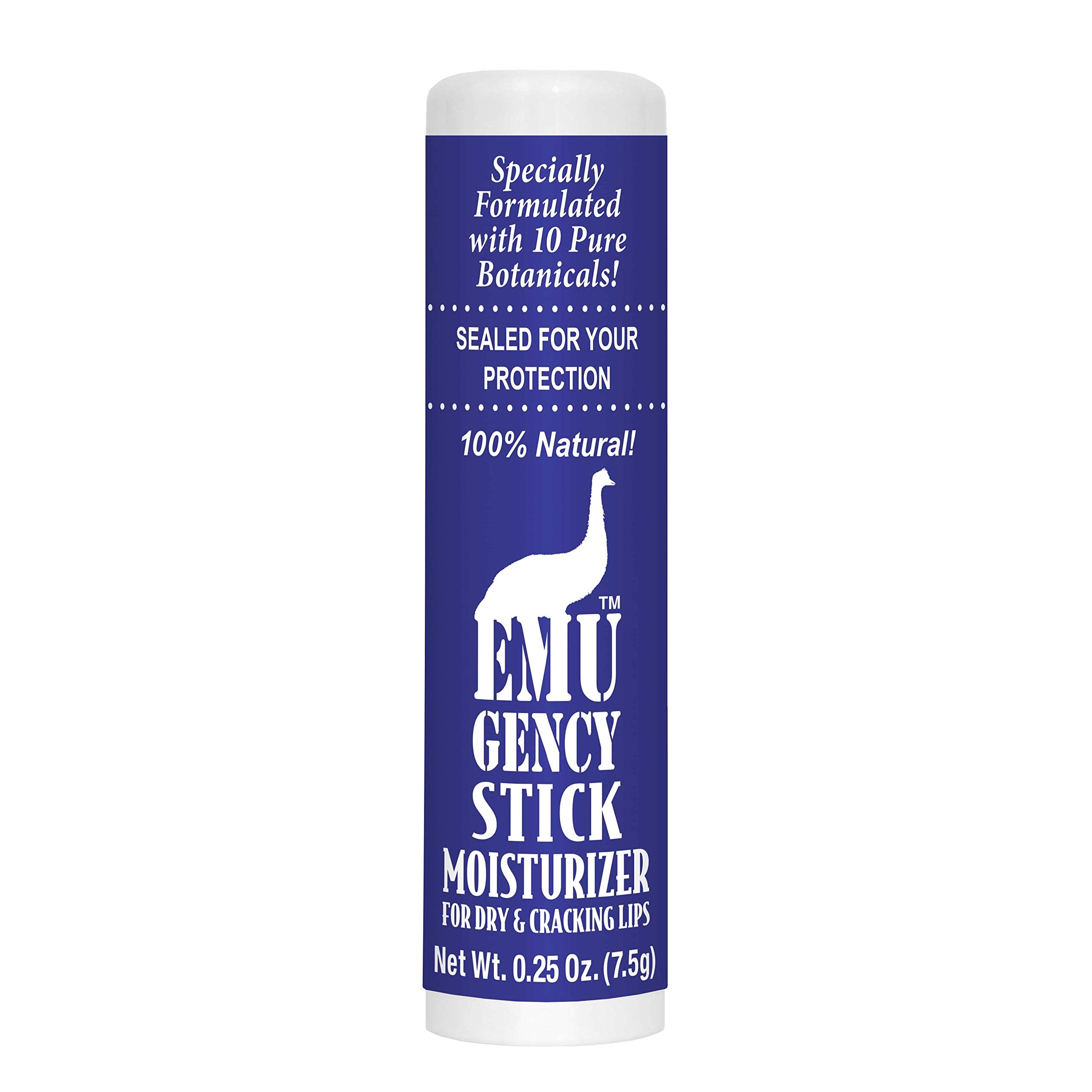Montana Emu Ranch front stick view showing compact travel-friendly size and easy application