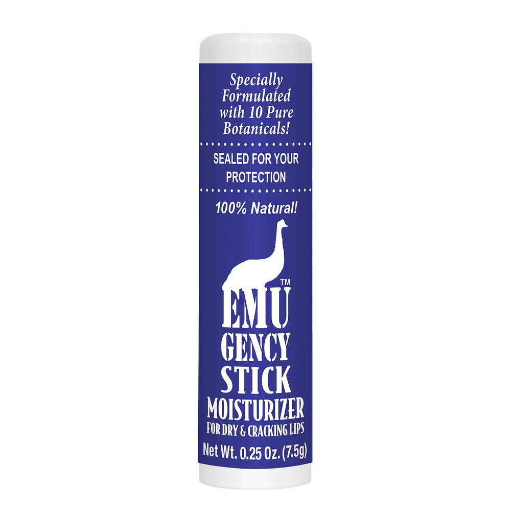 Montana Emu Ranch front stick view showing compact travel-friendly size and easy application