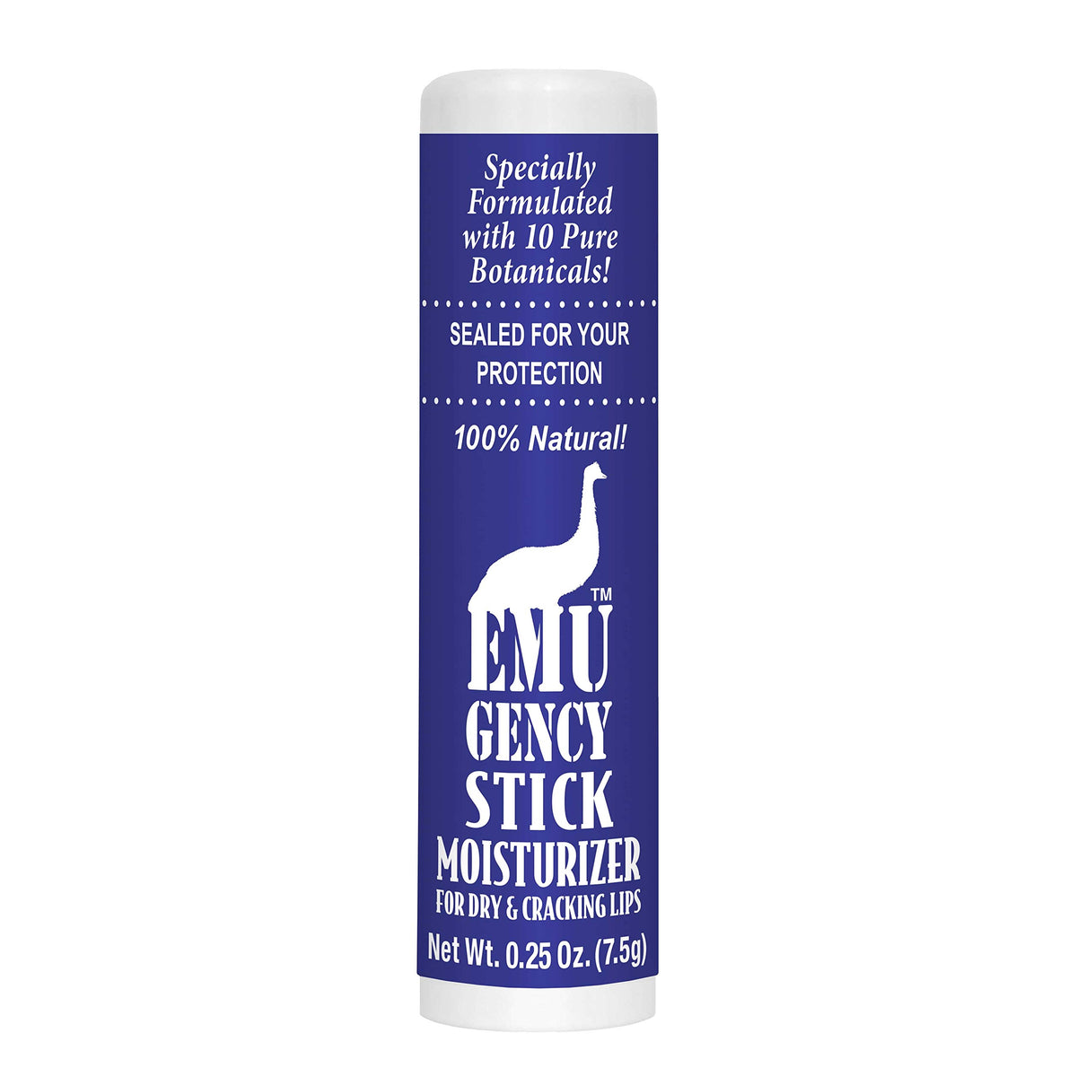 Montana Emu Ranch front stick view showing compact travel-friendly size and easy application