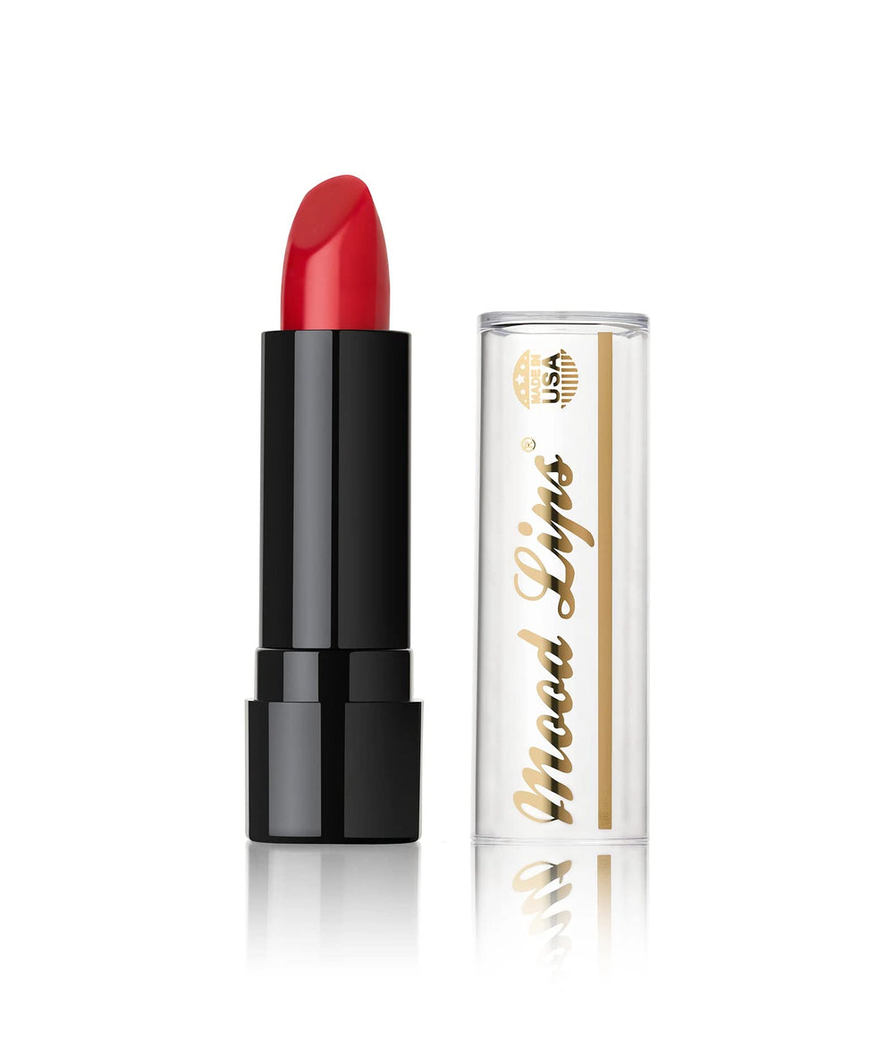 Mood Lips open tube texture revealing creamy formula and smooth application