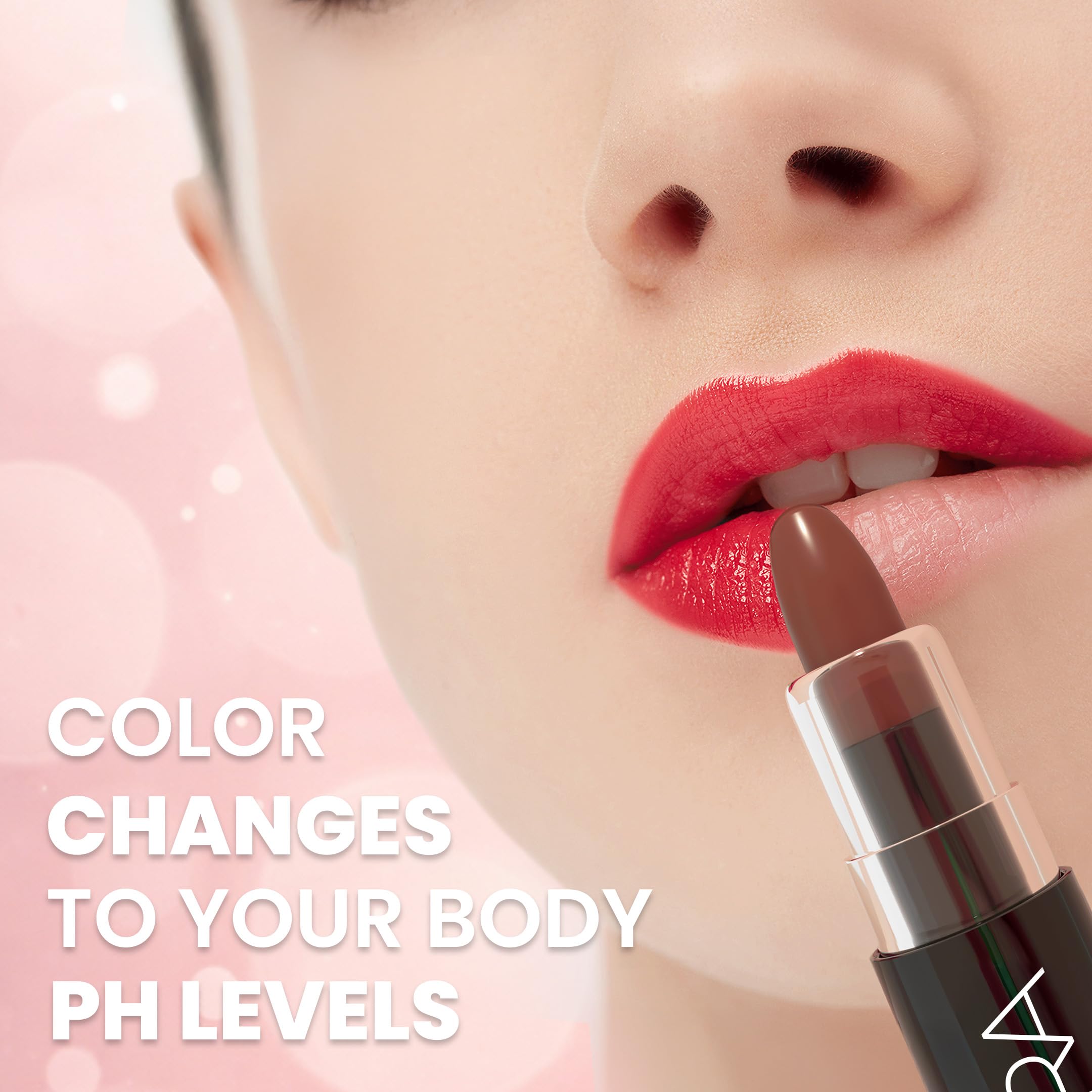 MOODmatcher open twist detail revealing creamy brown bullet for smooth glide