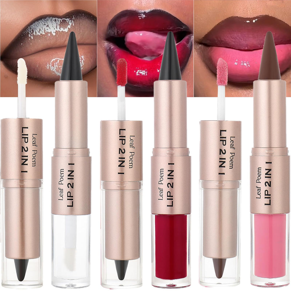 MooGlamor front packaging showing three dual-ended lipsticks for easy selection