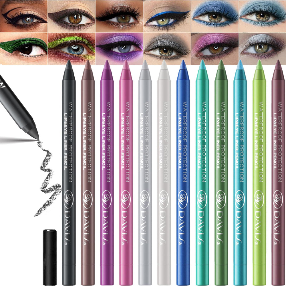 MooGlamor front packaging showing 12-color eyeliner kit and neat layout benefit convenience
