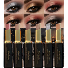 MooGlamor front packaging showing six glitter eyeshadow sticks for convenient gifting