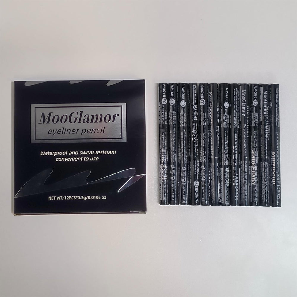 MooGlamor makeup station with multiple pencils for professional kits