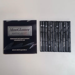 MooGlamor makeup station with multiple pencils for professional kits