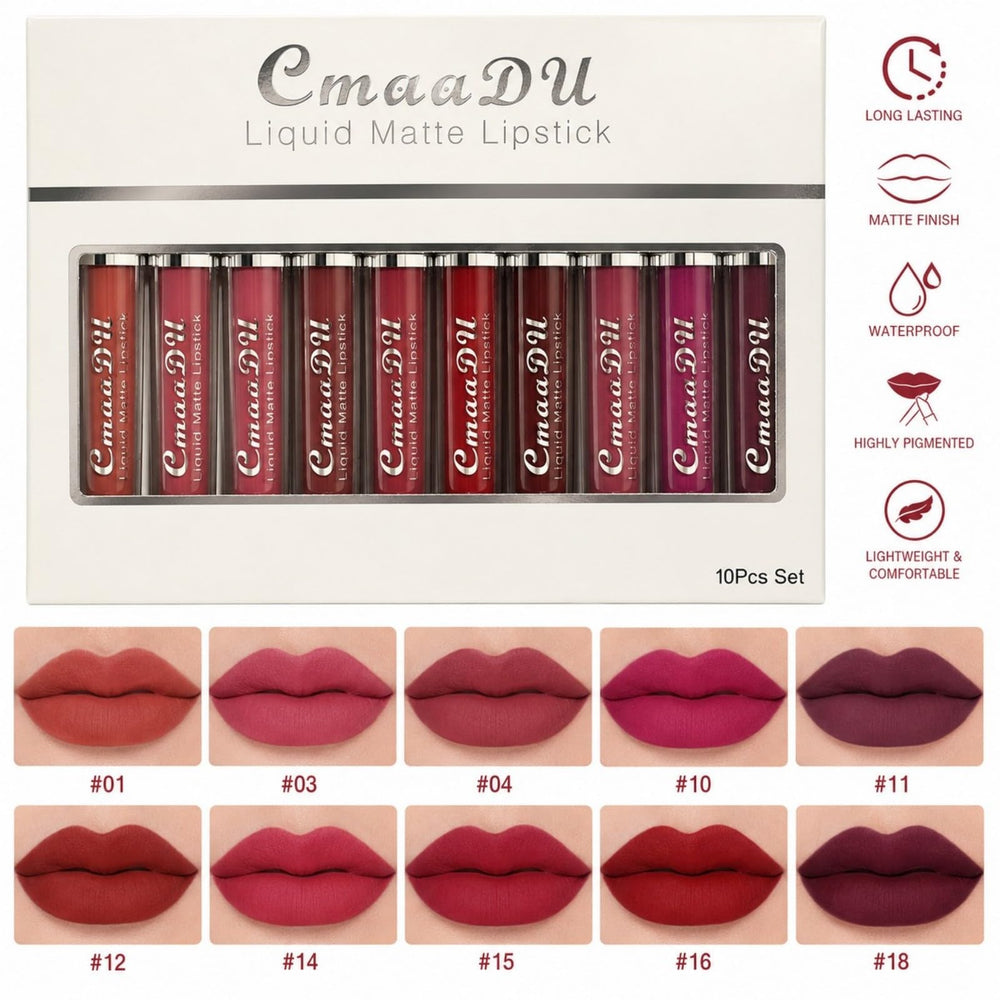 MooGlamor open set layout displaying all ten shades, versatile selection benefit