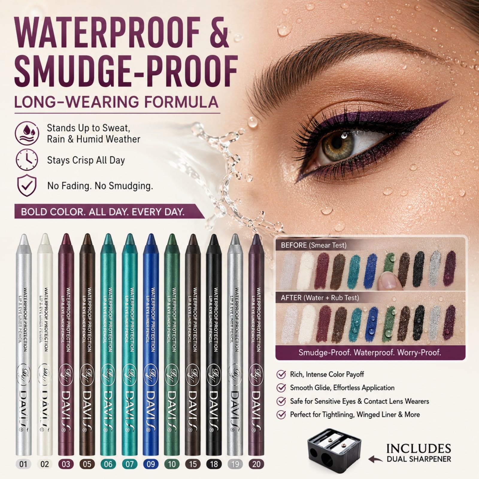 MooGlamor pencil tip close-up highlighting fine point for crisp wings and tight-lining benefit precision