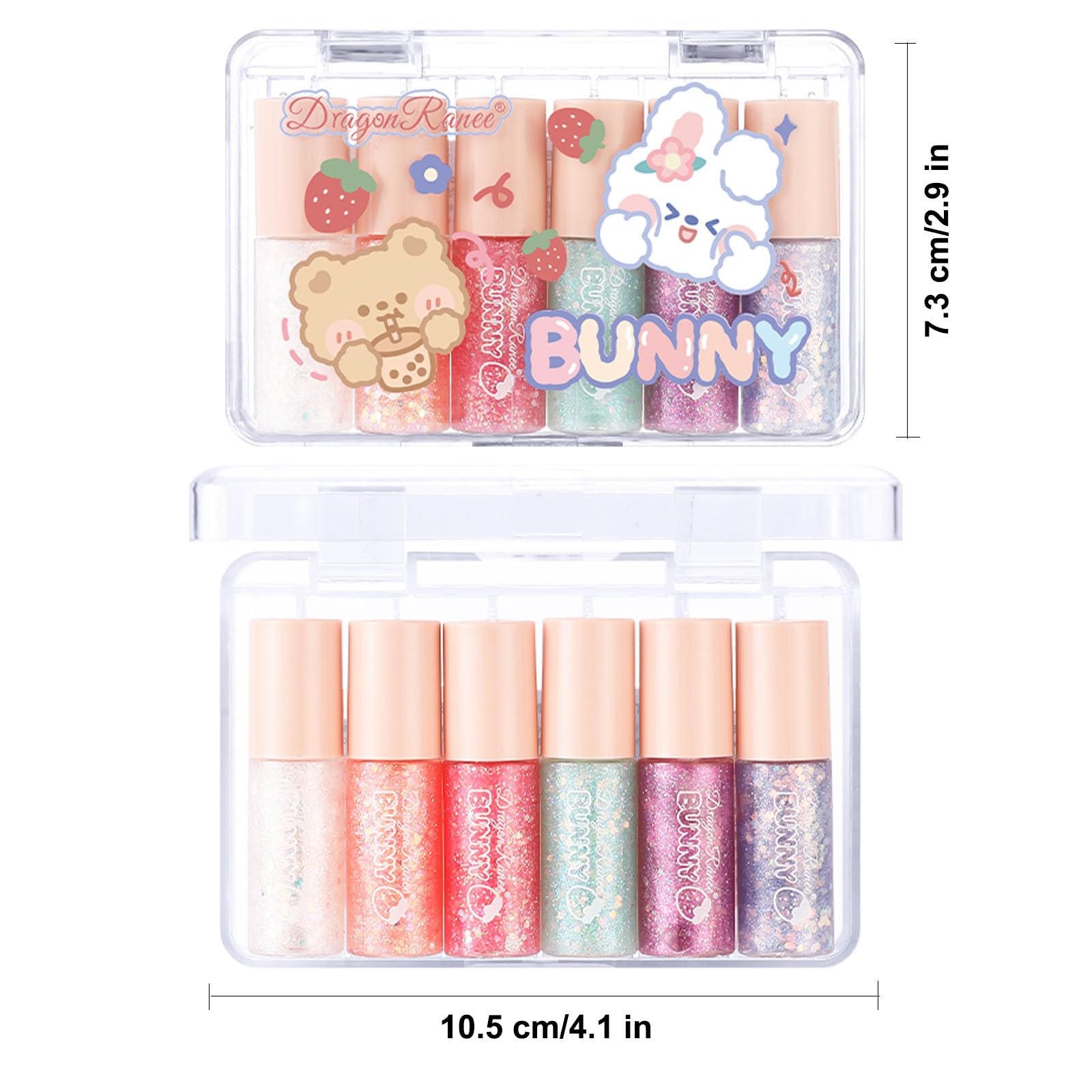 MooGlamor tubes in hand to show scale and portability for travel-friendly makeup touchups