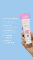 MooGoo cream texture closeup showing lightweight non-greasy hydration