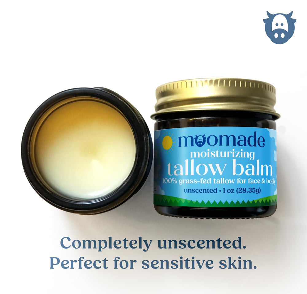 moomade open jar texture close-up highlighting smooth absorbent balm
