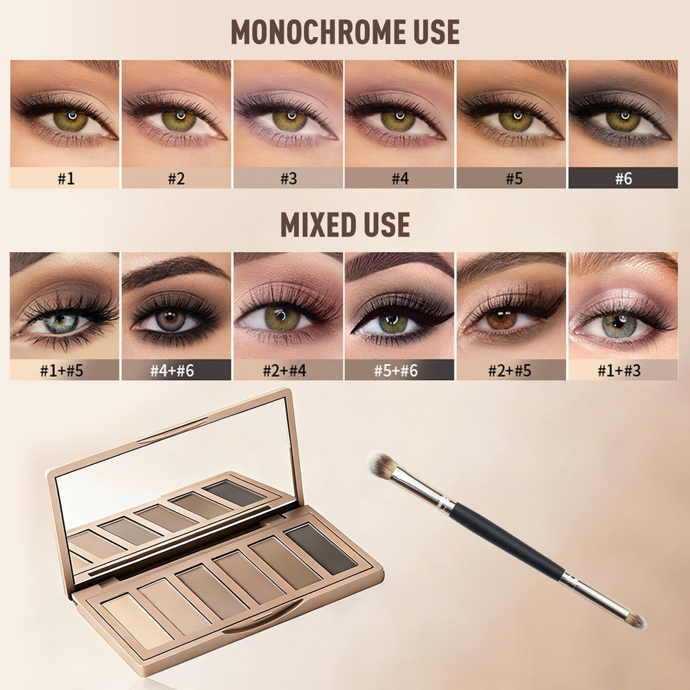 MOOMARTO eye application demonstrating cool-toned smokey finish and definition