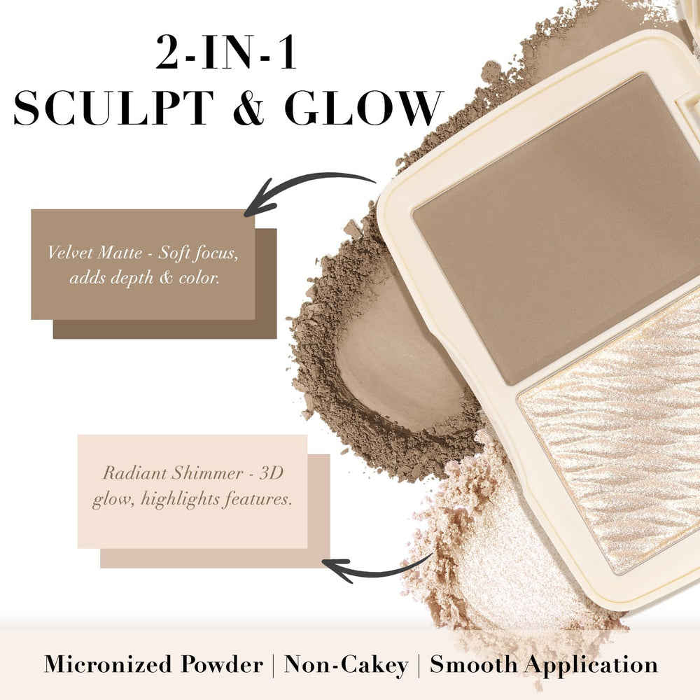 MOOMARTO matte contour close-up showing smooth texture and blendability benefit