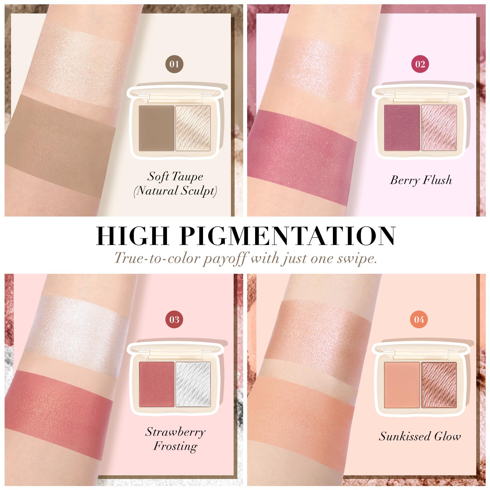 MOOMARTO palette in hand to show compact size and travel-friendly benefit